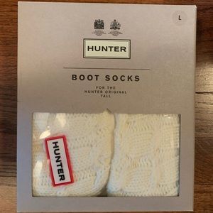 Brand new!! Cream Tall Hunter Boot Socks